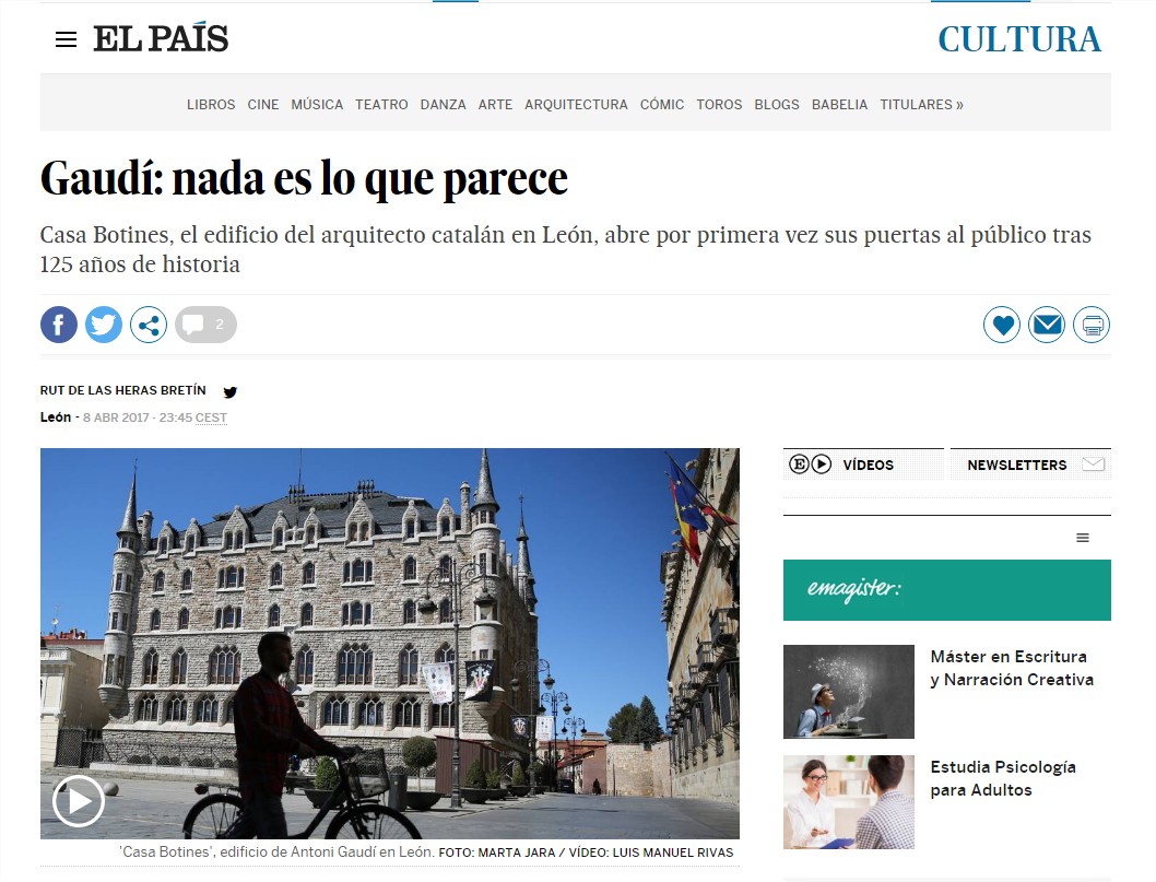 El País se pasea por la Casa Botines